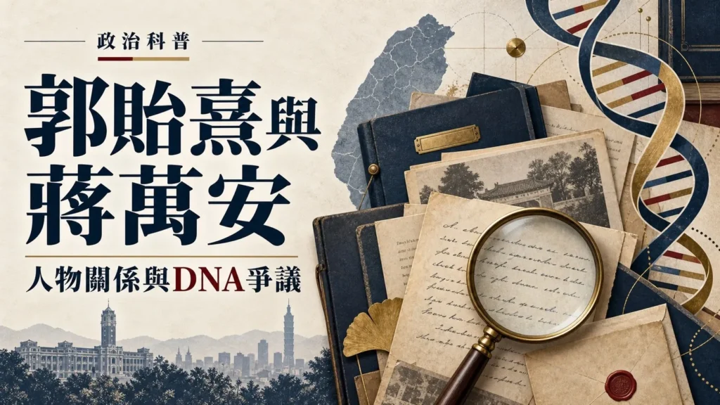 郭貽熹與蔣萬安身世爭議的新聞背景,整理人物關係與DNA鑑定說法